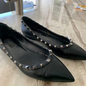 Valentino rock stud flats
